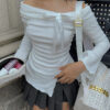 Sweet Bow Off-shoulder