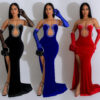 Tube-top Hot Drilling Length Dress