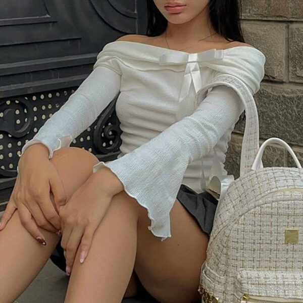 Sweet Bow Off-shoulder