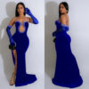 Tube-top Hot Drilling Length Dress