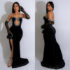 Tube-top Hot Drilling Length Dress